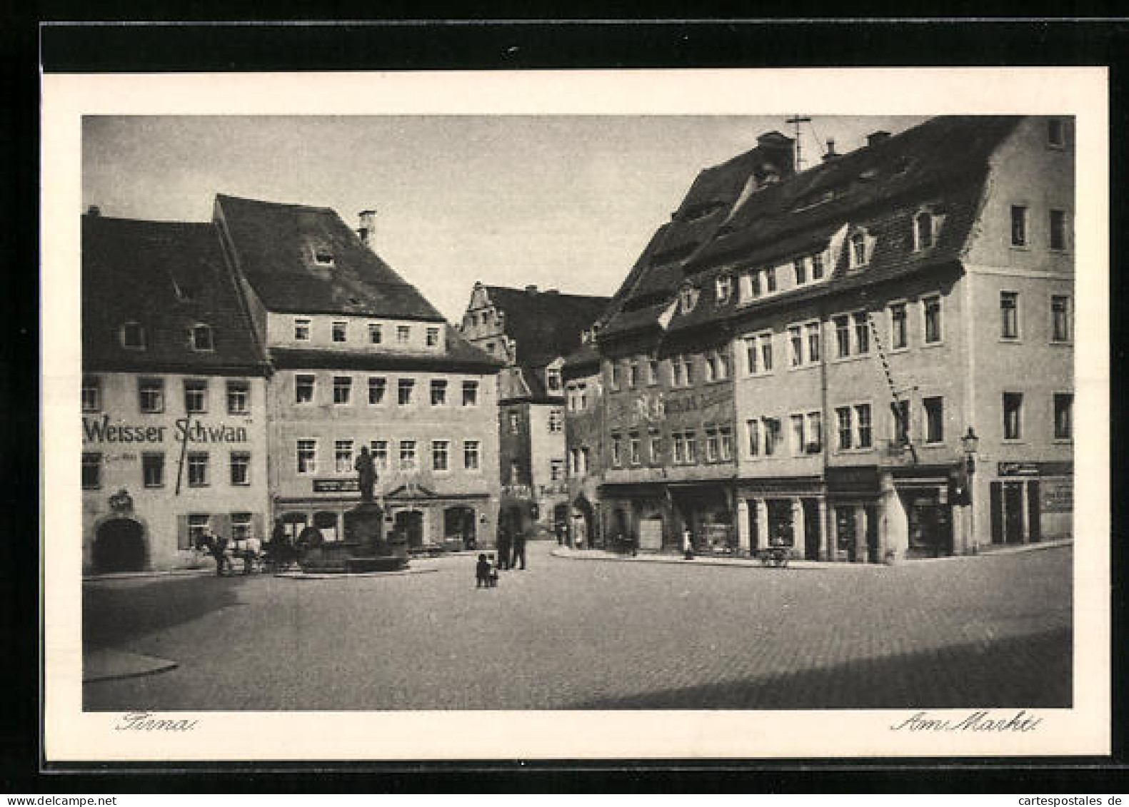 AK Pirna, Markt Mit Gasthaus Weisser Schwan  - Pirna