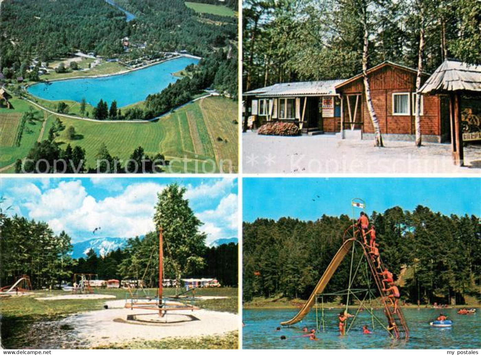 73759251 Lesce Fliegeraufnahme Camping Sobec Lesce - Slovénie