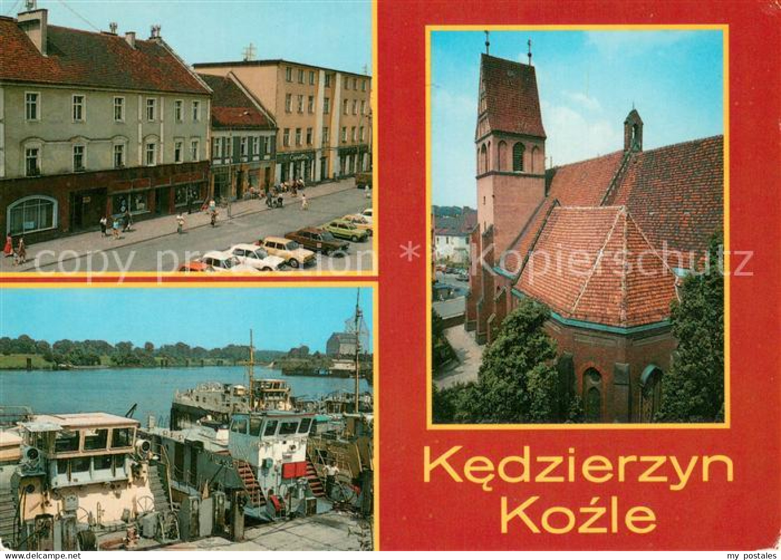 73759237 Kedzierzyn Kozle Kirche Schiffsanlegestelle Kedzierzyn Kozle - Polen