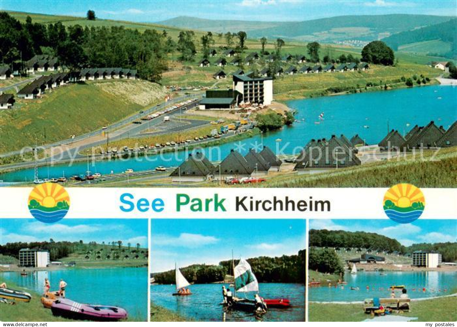 73759141 Kirchheim Hessen Seepark Kirchheim Fliegeraufnahme Teilansichten Kirchh - Other & Unclassified