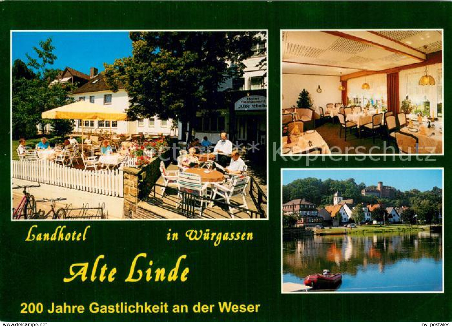 73759042 Wuergassen Landhotel Alte Linde Terrasse Gaststube Seepartie Wuergassen - Beverungen