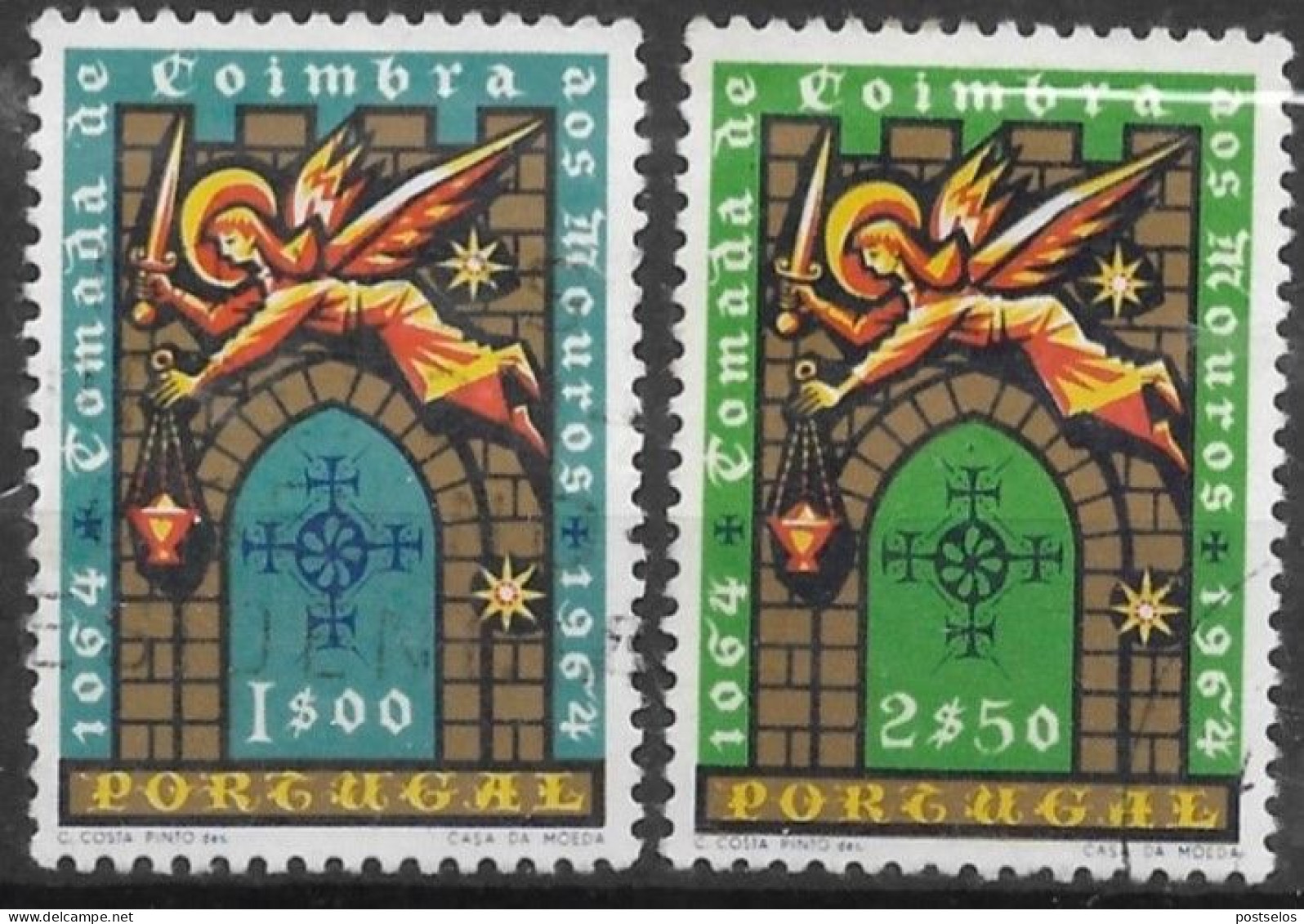 Tomada De Coimbra Aos Mouros - Used Stamps