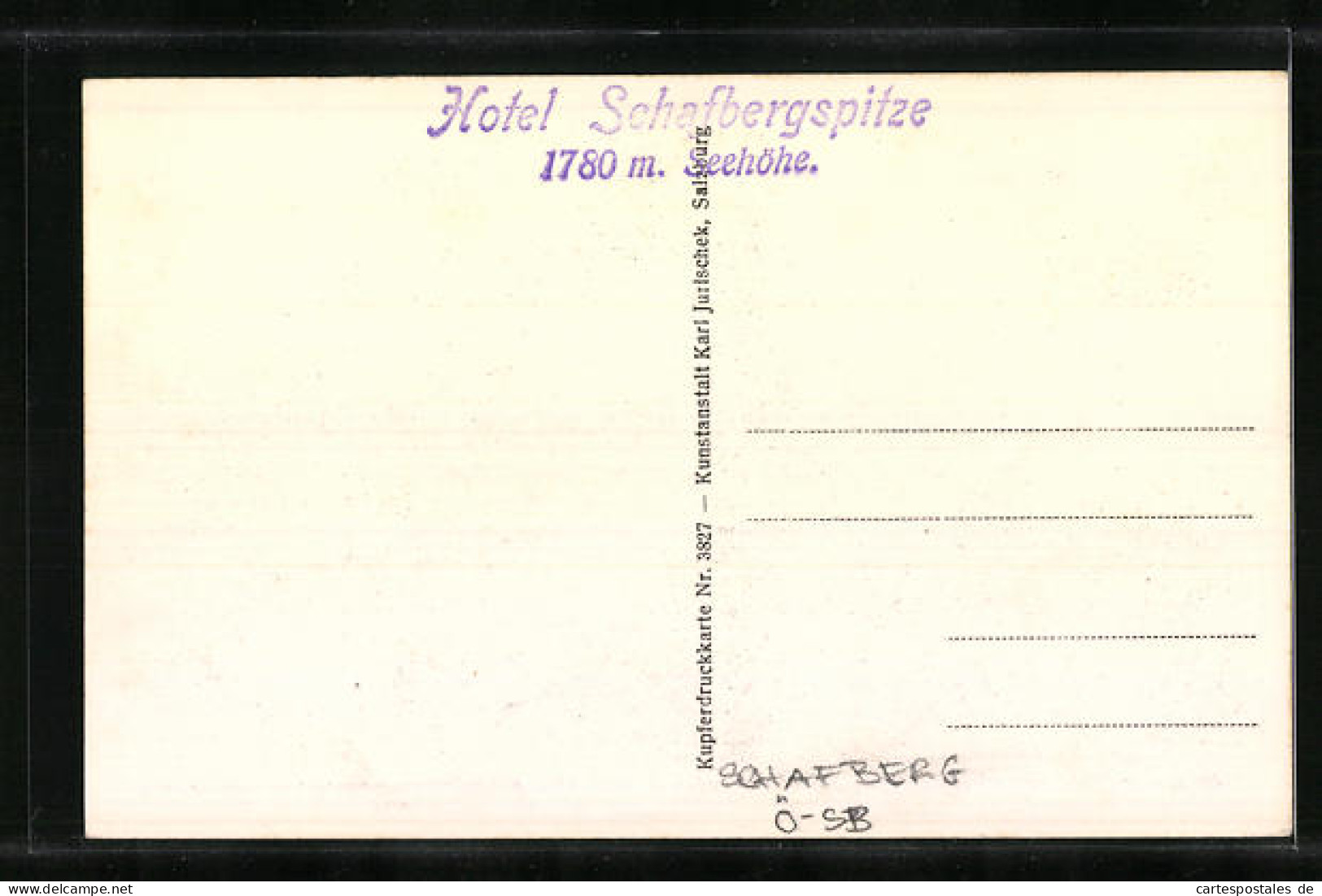 AK Schafberg, Salzkammergut, Schafbergspitze Mit Hotel  - Andere & Zonder Classificatie