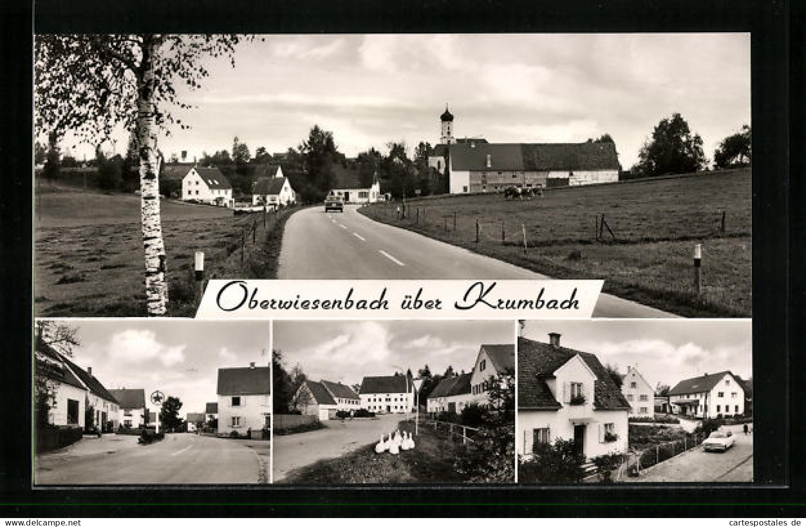 AK Oberwiesenbach über Krumbach, Panorama Und Ortspartien  - Krumbach