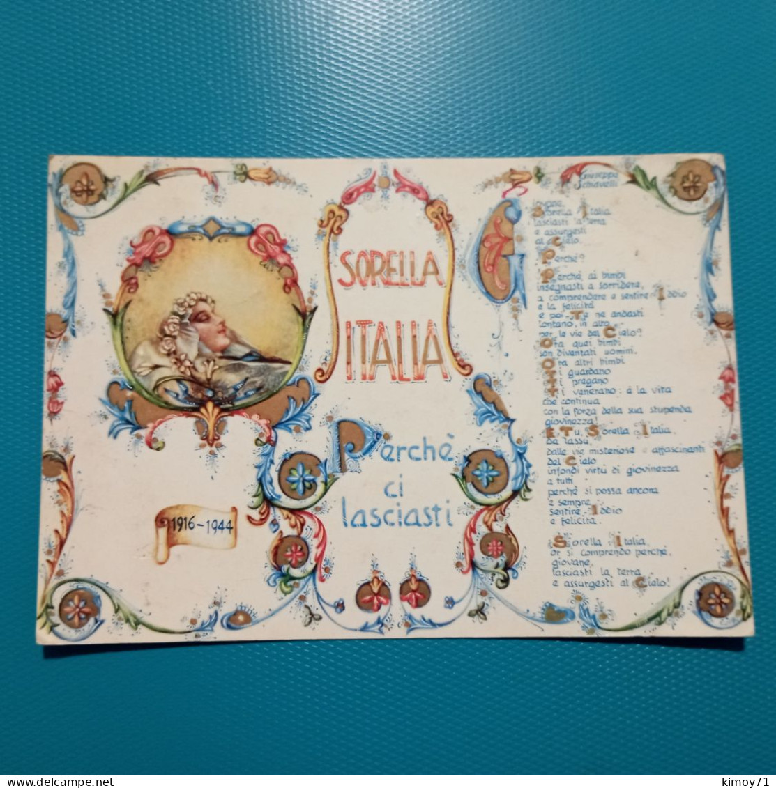 Cartolina Sorella Italia - Altri & Non Classificati