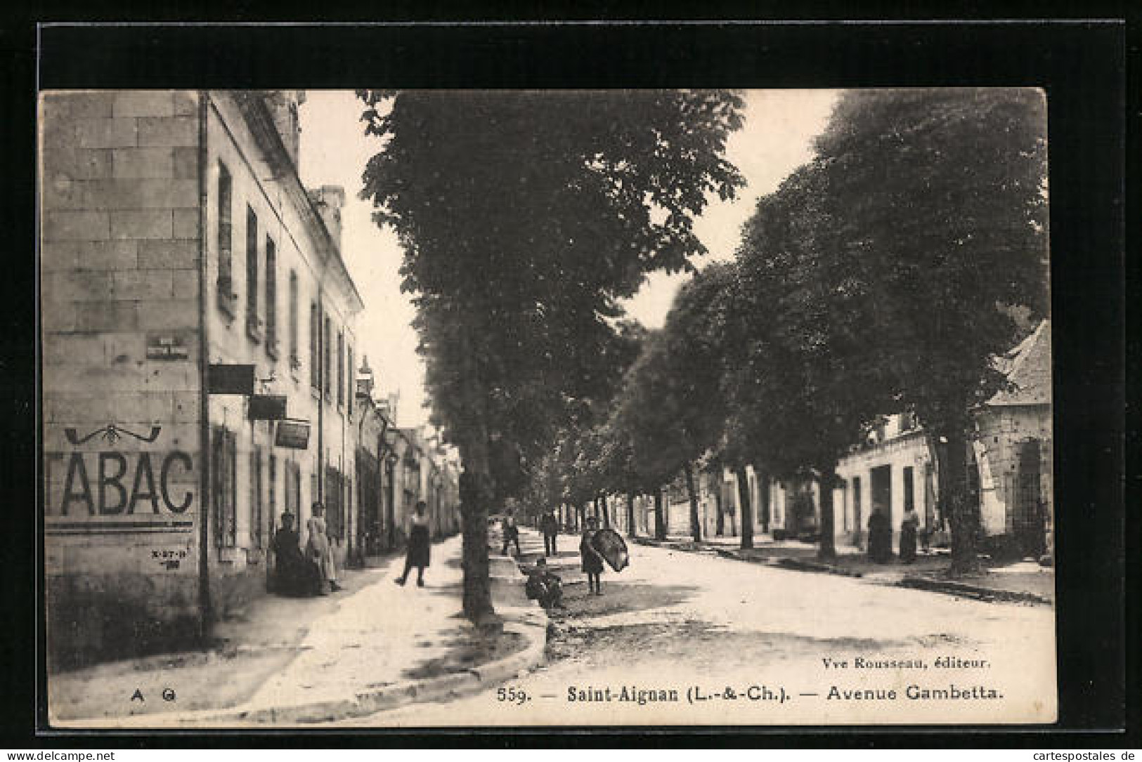 CPA Saint-Aignan, Avenue Gambetta  - Saint Aignan