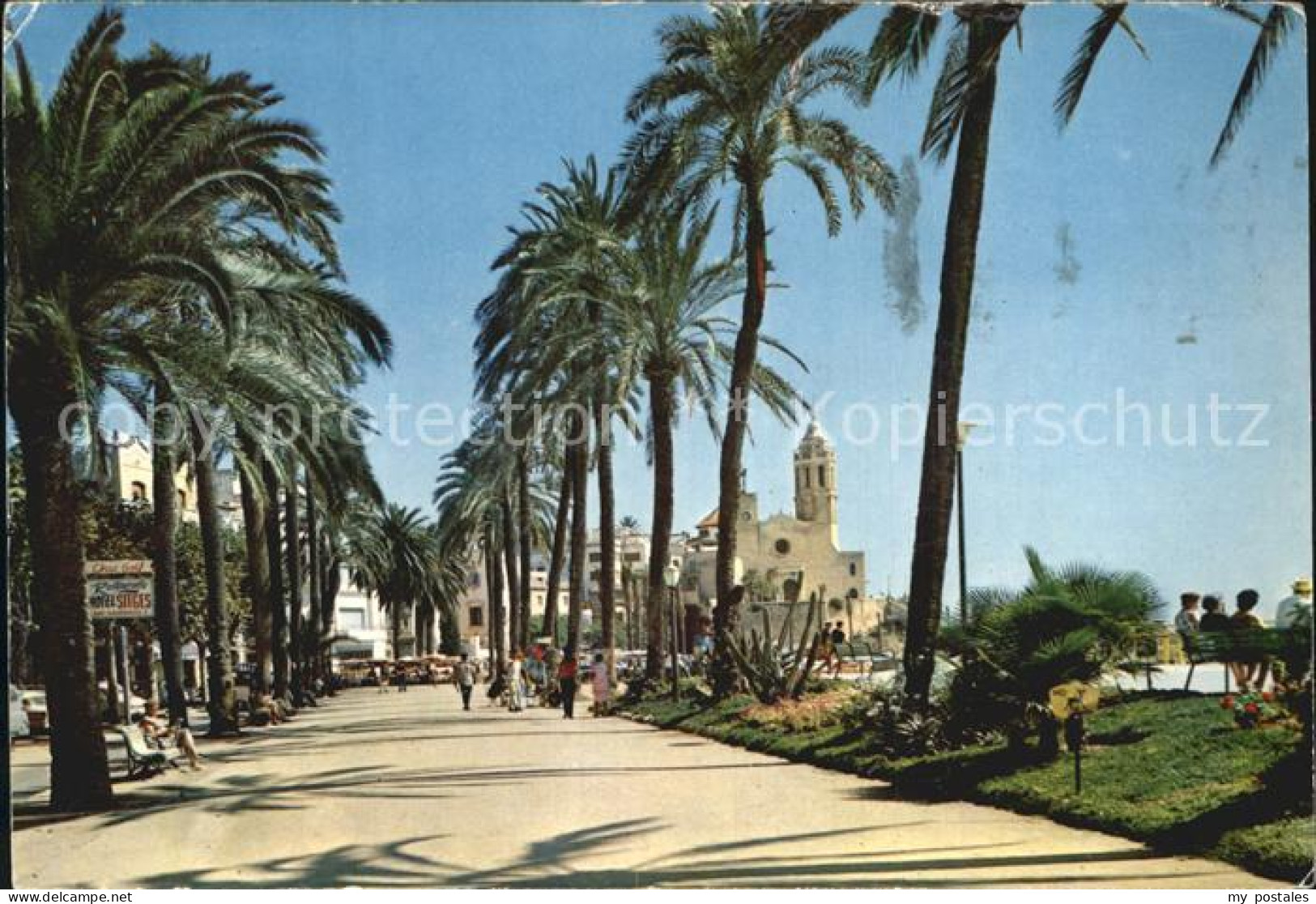 72493458 Sitges Paseo Y Punta Promenade Palmen  - Andere & Zonder Classificatie