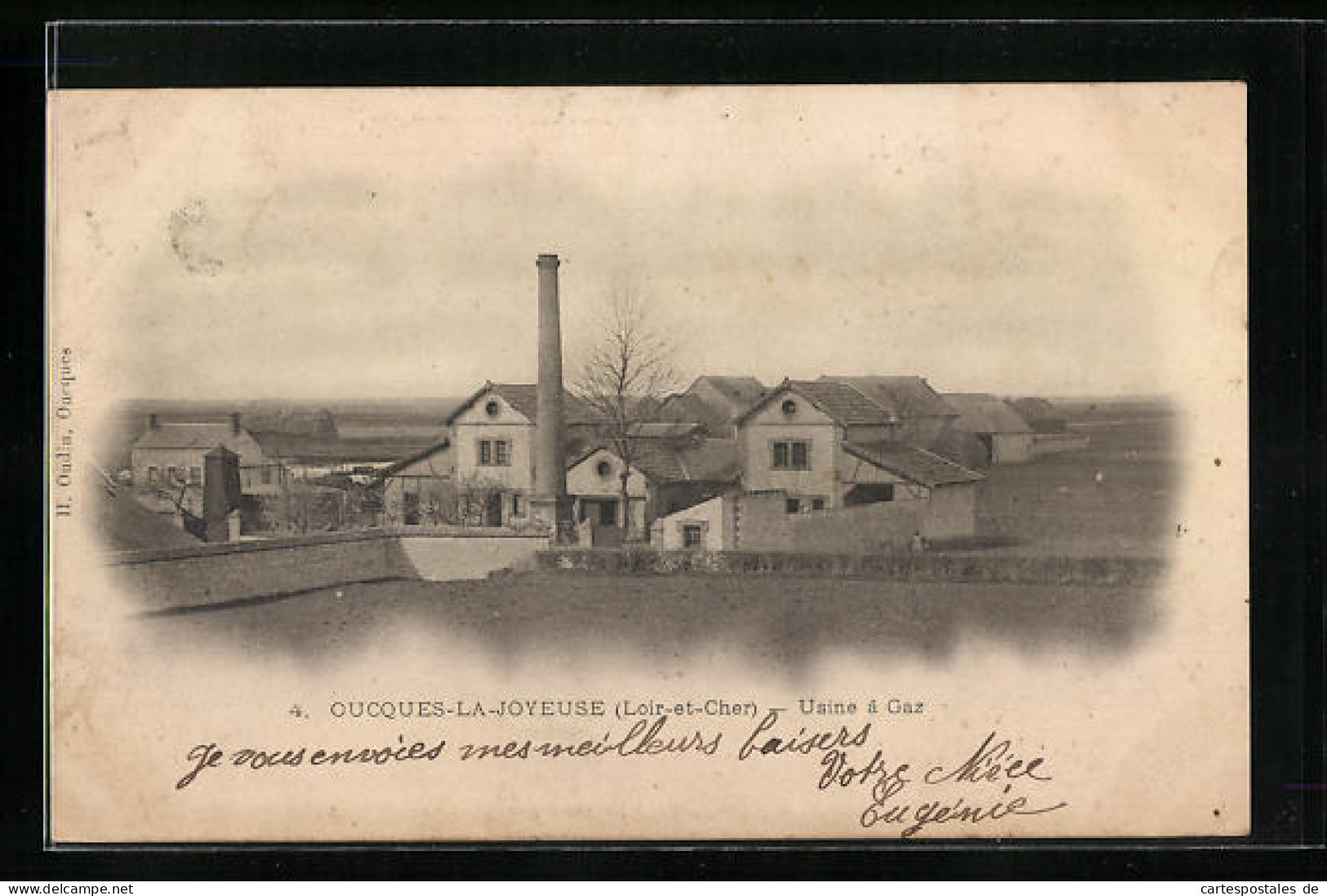 CPA Oucques-la-Joyeuse, Usine à Gaz  - Andere & Zonder Classificatie