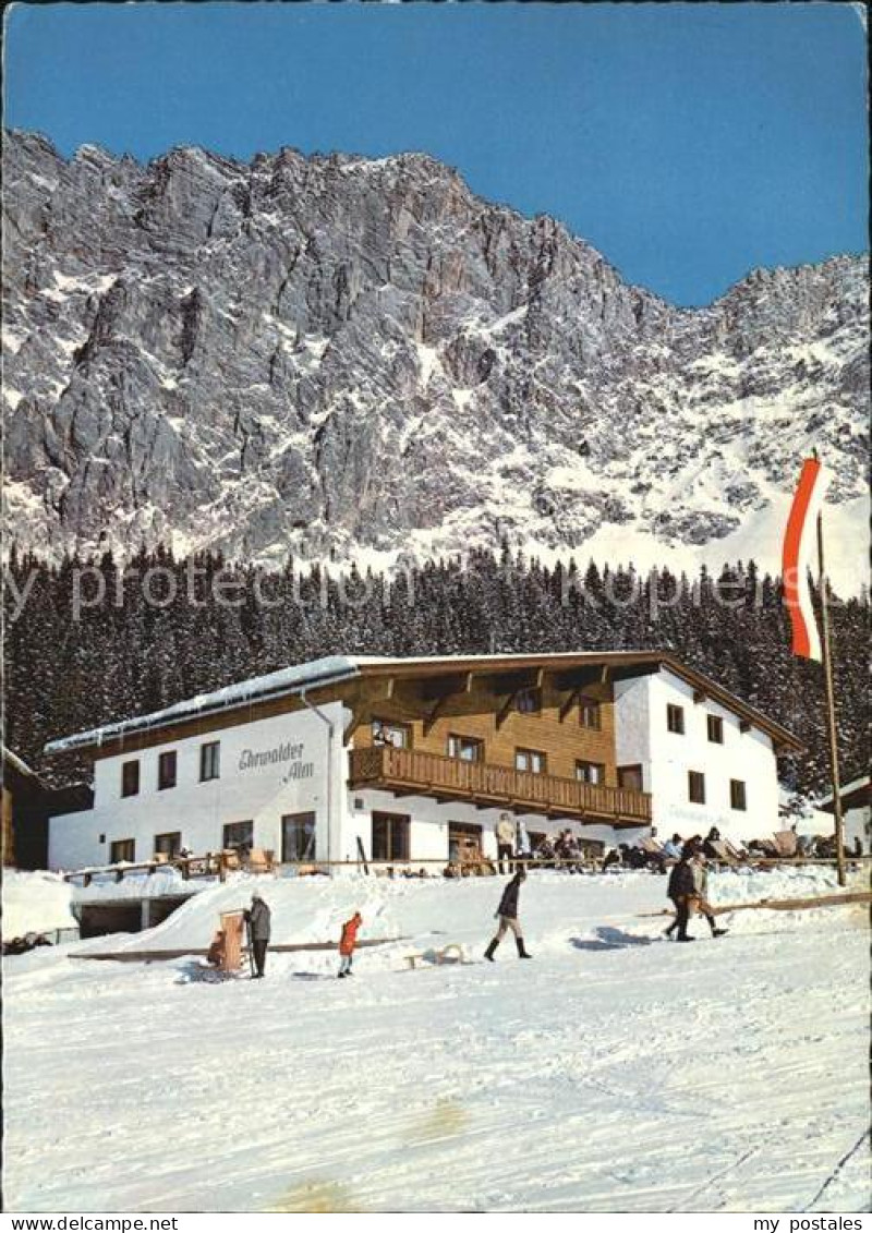 72493428 Ehrwald Tirol Ehrwalder Alm Mit Wetterwand Wintersportplatz Ehrwald - Andere & Zonder Classificatie
