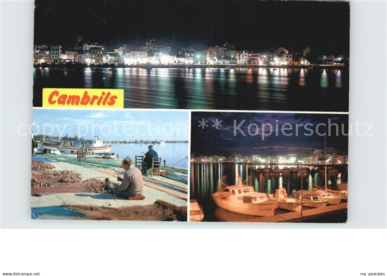 72493383 Cambrils Hafen Bei Nacht Fischer Panorama Bei Nacht Costa Dorada - Andere & Zonder Classificatie