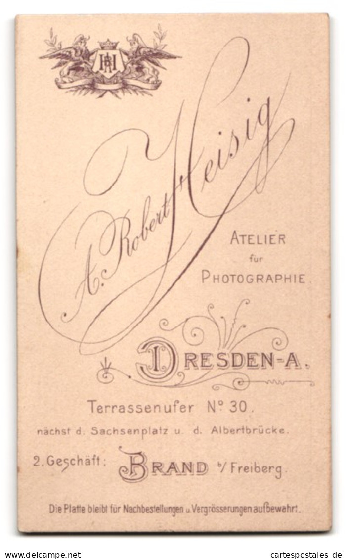 Fotografie A. R. Heisig, Dresden-A., Terrassenufer 30, Junge Dame Im Kleid Mit Halskette  - Anonymous Persons