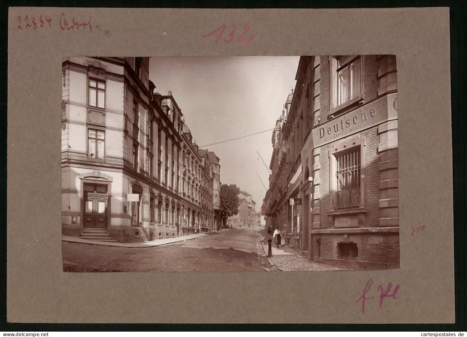 Fotografie Brück & Sohn Meissen, Ansicht Adorf I. V., Hauptstrasse Mit Zweigstelle Allgemeine Deutsche Creditbank  - Lieux