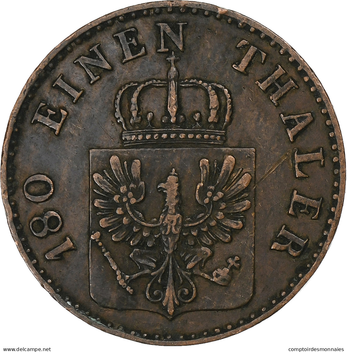 Etats Allemands, PRUSSIA, Friedrich Wilhelm IV, 2 Pfenninge, 1858, Berlin - Kleine Munten & Andere Onderverdelingen