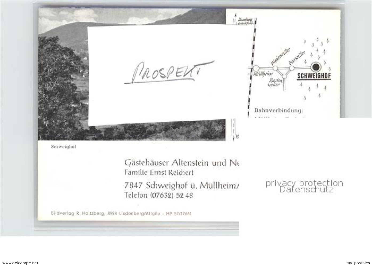 72493156 Schweighof Badenweiler Gaestehaus Altenstein Und Neumatt Schweighof Bad - Badenweiler
