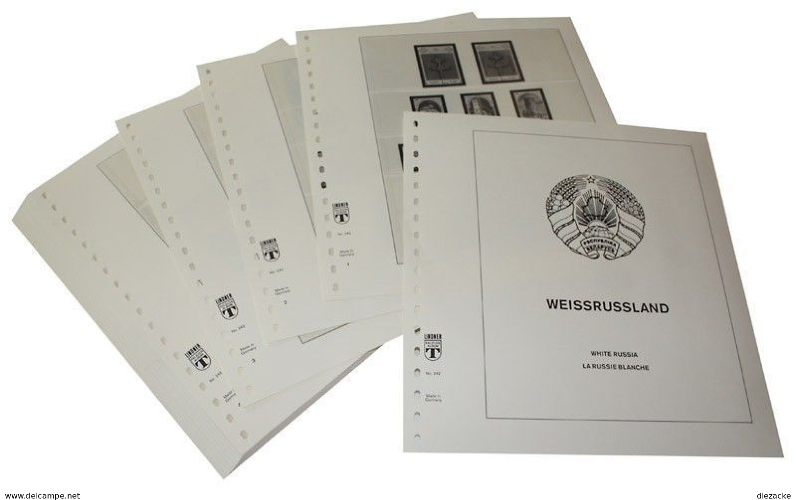 Lindner-T Weißrussland 2011-2016 Vordrucke 242-11 Neuware ( - Pre-printed Pages