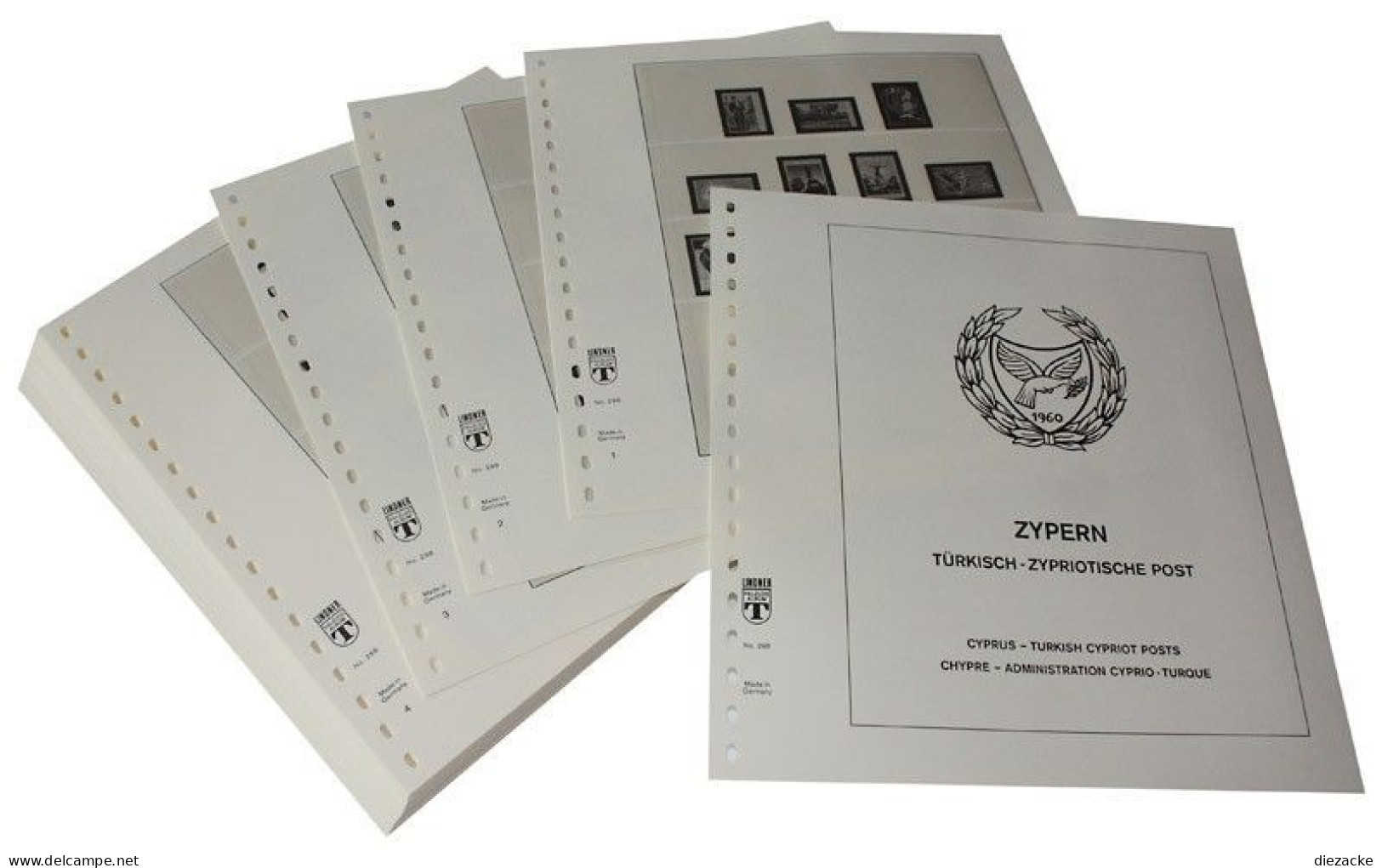 Lindner-T Zypern (türkisch-zypr. Post) 1997-2018 Vordrucke 298-97 Neuware ( - Pre-printed Pages