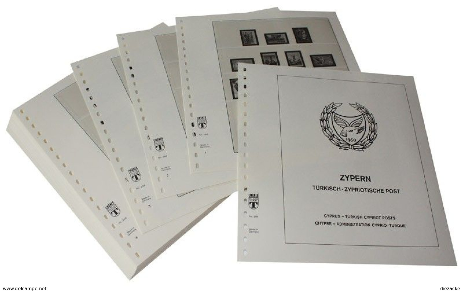 Lindner-T Zypern (türkisch-zypr. Post) 1974-1996 Vordrucke 298 Neuware ( - Pré-Imprimés