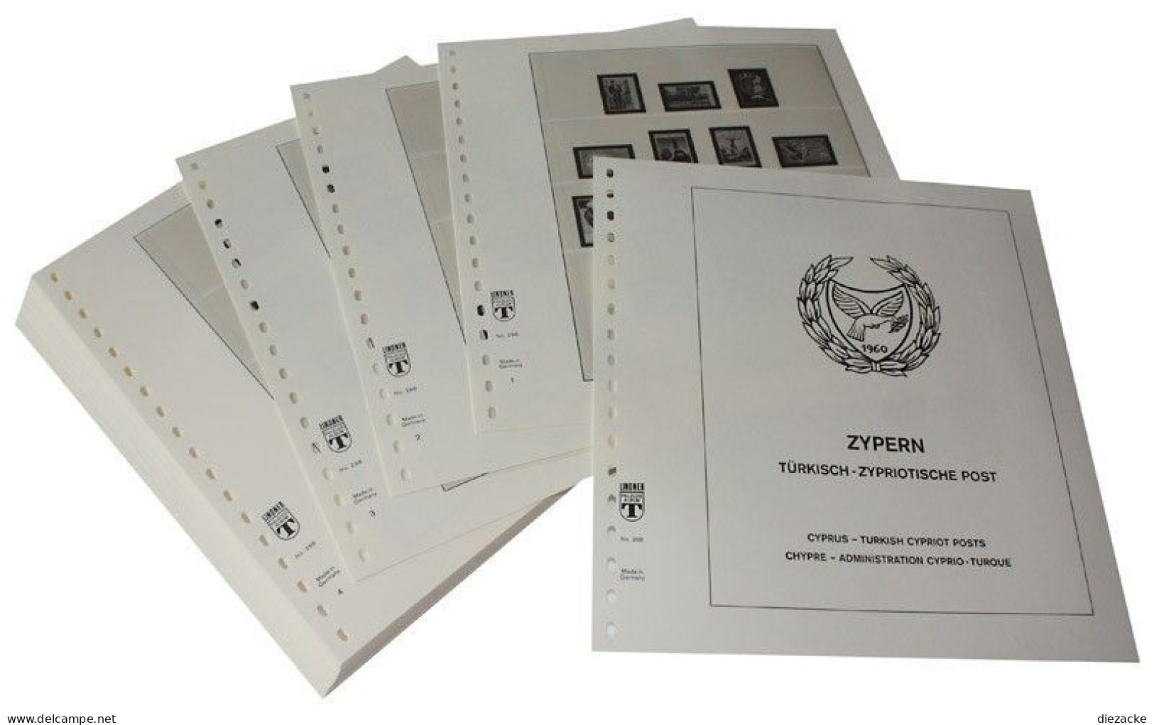 Lindner-T Zypern (türkisch-zypr. Post) 2019-2022 Vordrucke 298-19 Neuware ( - Pre-printed Pages