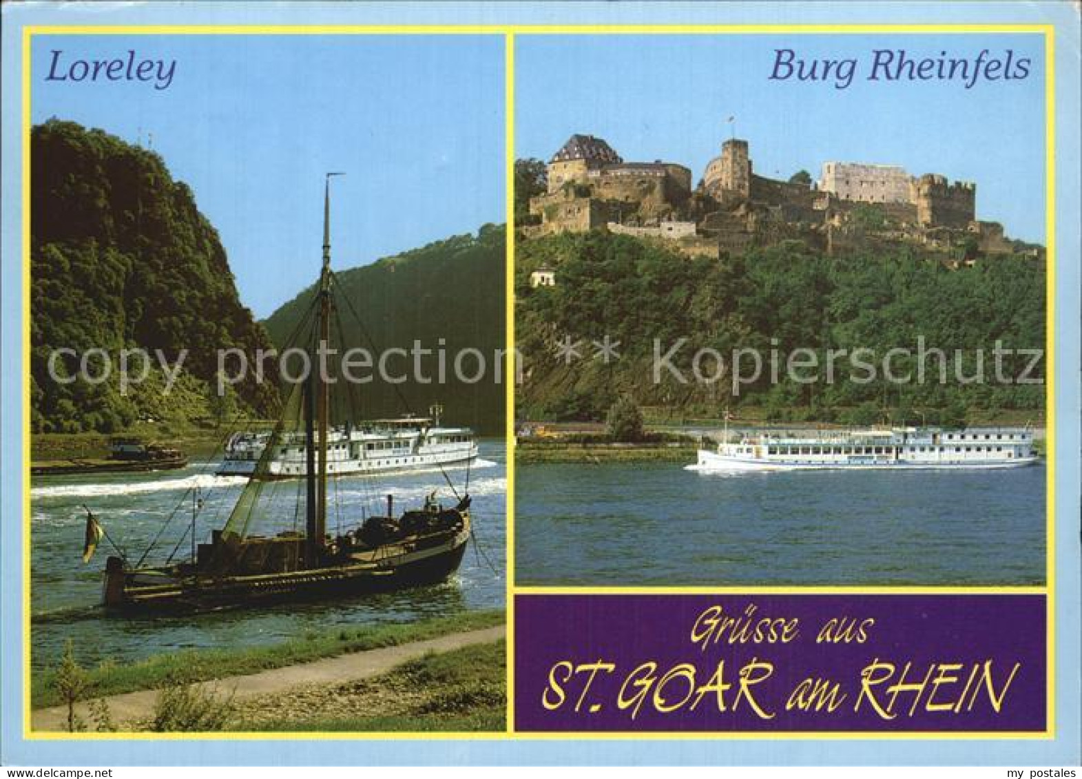 72493037 Loreley Lorelei Burg Rheinfels Blick Loreley - Loreley