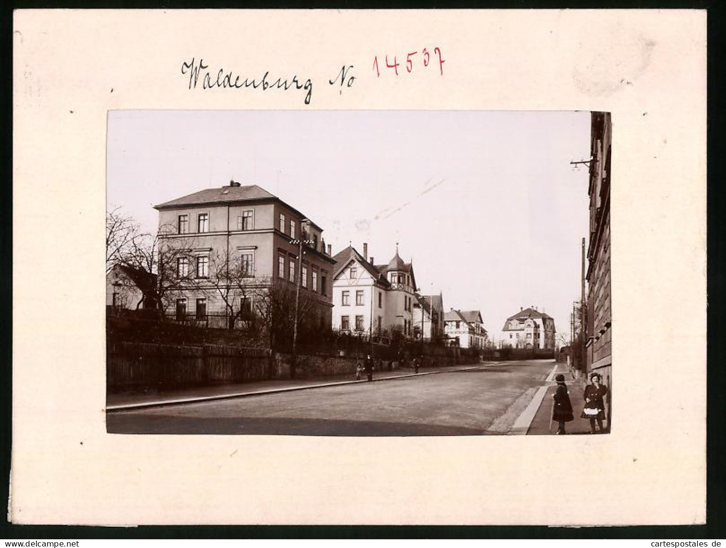 Fotografie Brück & Sohn Meissen, Ansicht Waldenburg, Villen In Der Bismarckstrasse  - Lieux