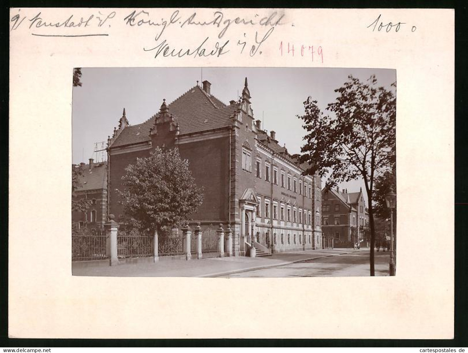 Fotografie Brück & Sohn Meissen, Ansicht Neustadt I. Sa., Strasse Am Amtsgericht  - Lieux