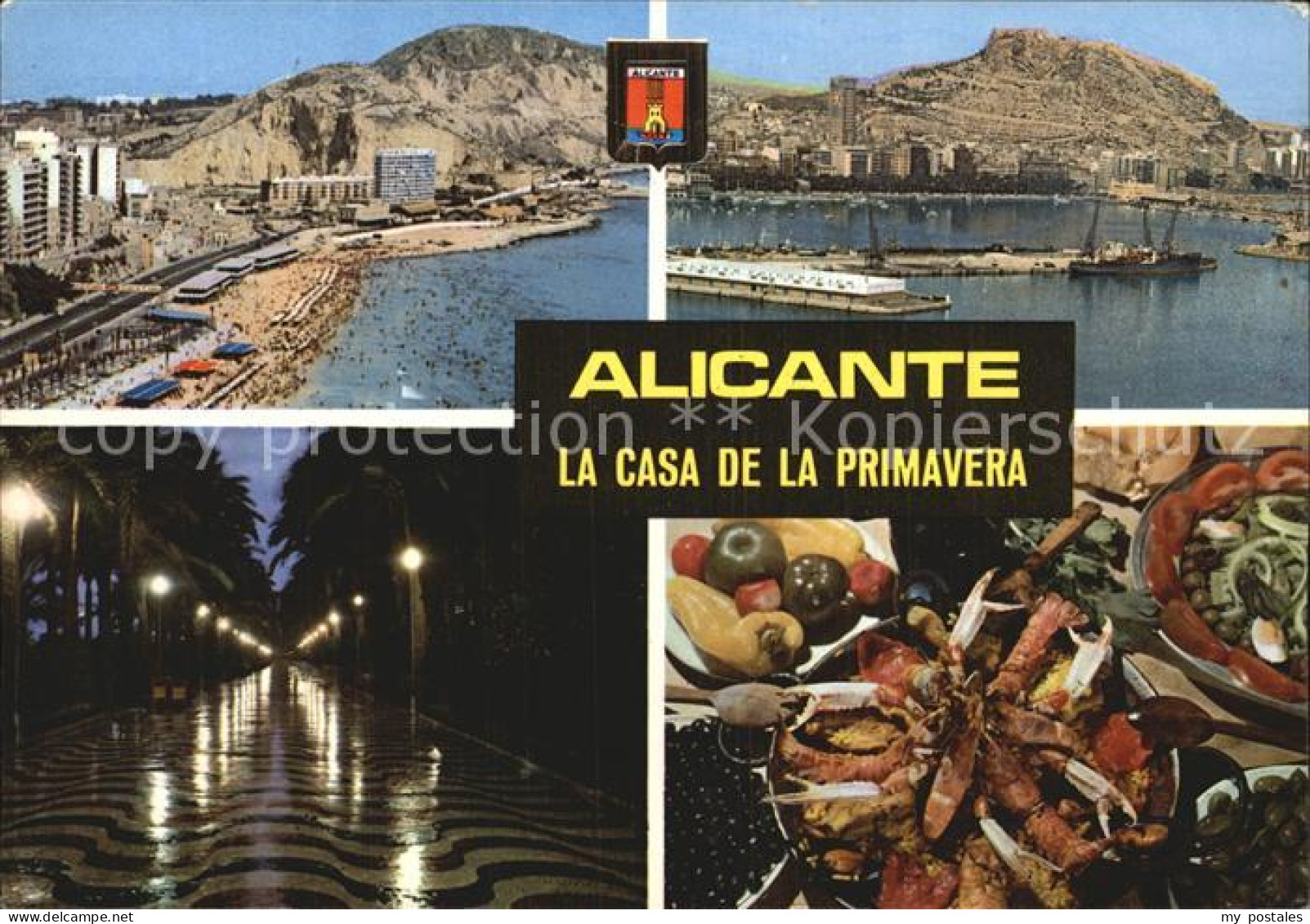 72492595 Alicante Strand Promenade Paella Hafen Alicante - Autres & Non Classés