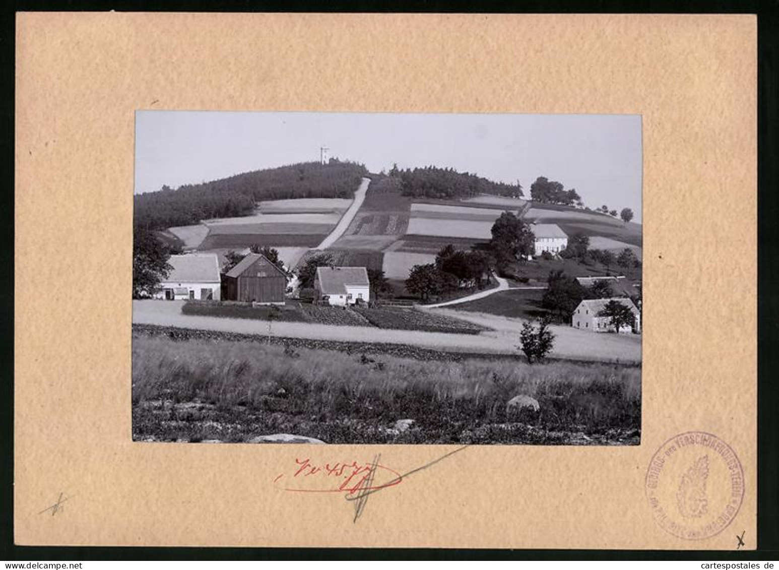 Fotografie Brück & Sohn Meissen, Ansicht Pulsnitz, Schwedenstein Von Ohorn Gesehen  - Places