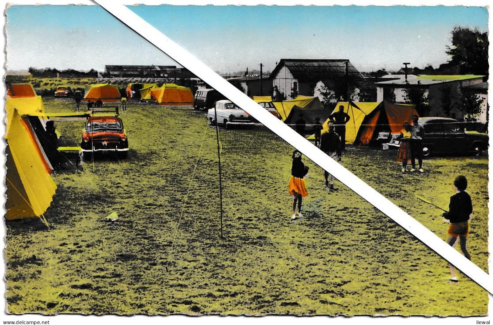 Vlissegem 1961. Camping 'Ten Bos' - De Haan