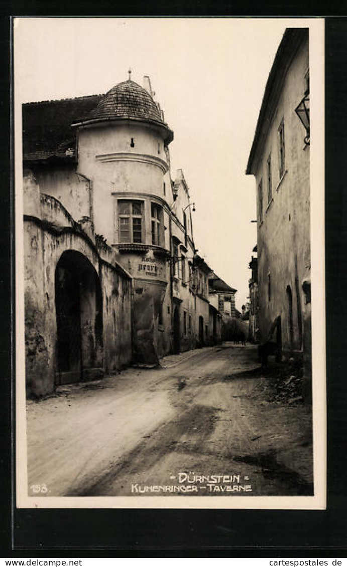 AK Dürnstein /Donau, Strassenpartie Mit Kuhenringer-Taverne  - Other & Unclassified