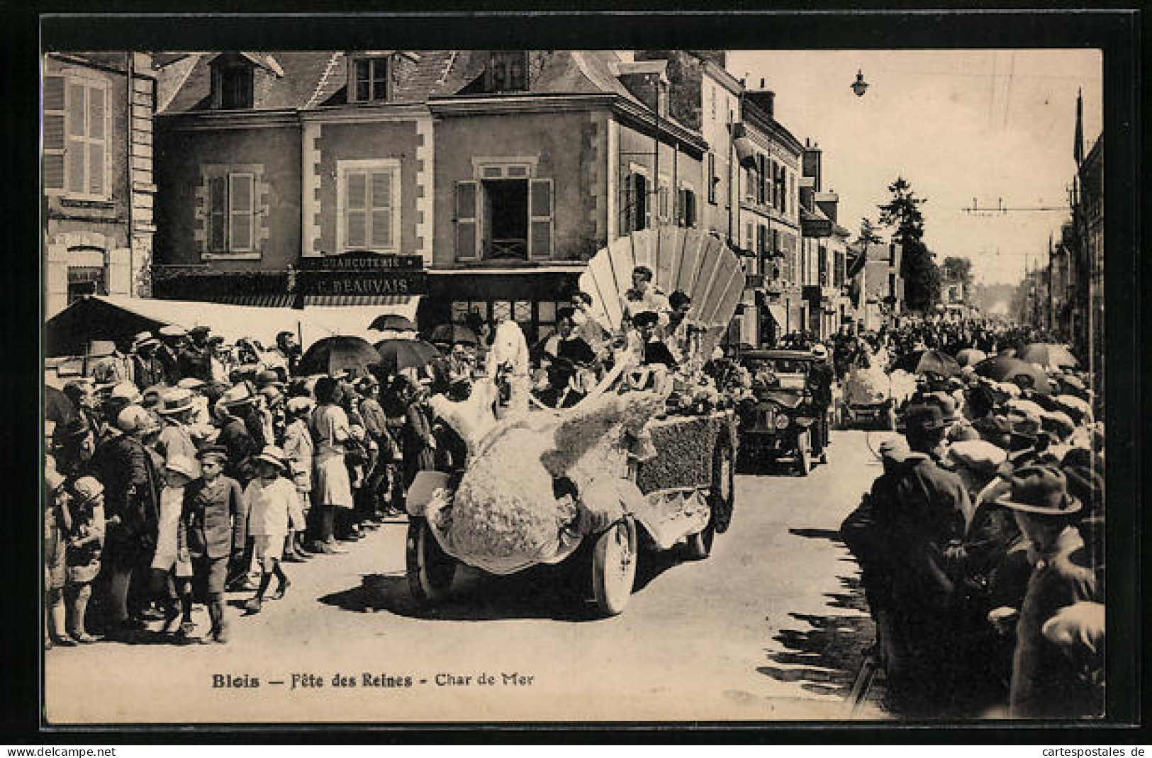 CPA Blois, Fete Des Reines, Char De Mer  - Blois