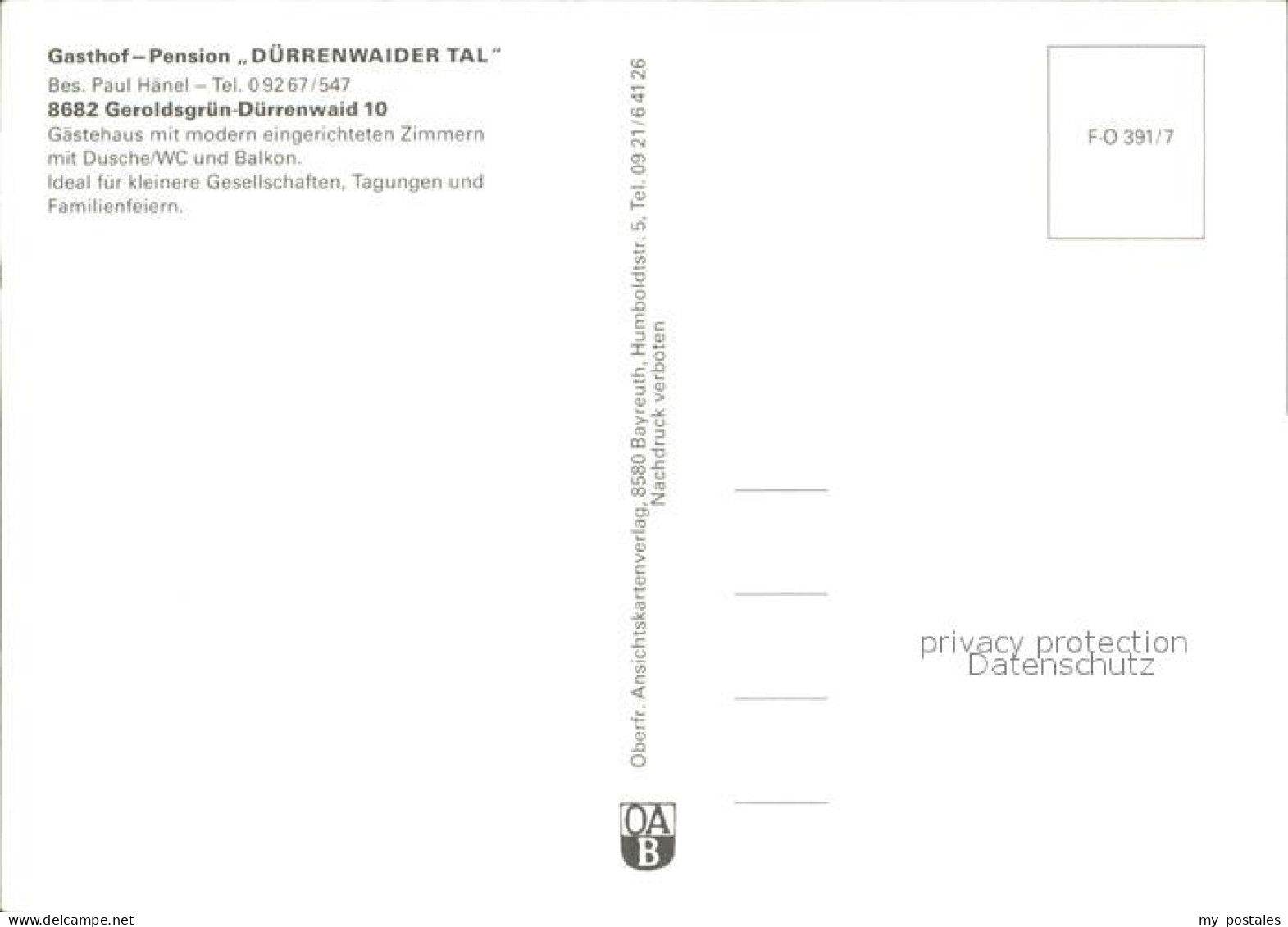 72492308 Duerrenwaid Gasthof Duerrenwaider Tal  Duerrenwaid - Altri & Non Classificati