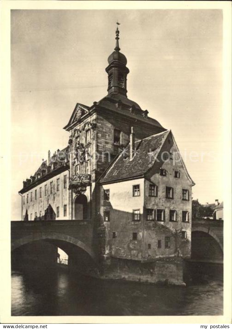 72491780 Bamberg Neues Rathaus Regnitzinsel Gotischer Brueckenturm Bamberg - Bamberg