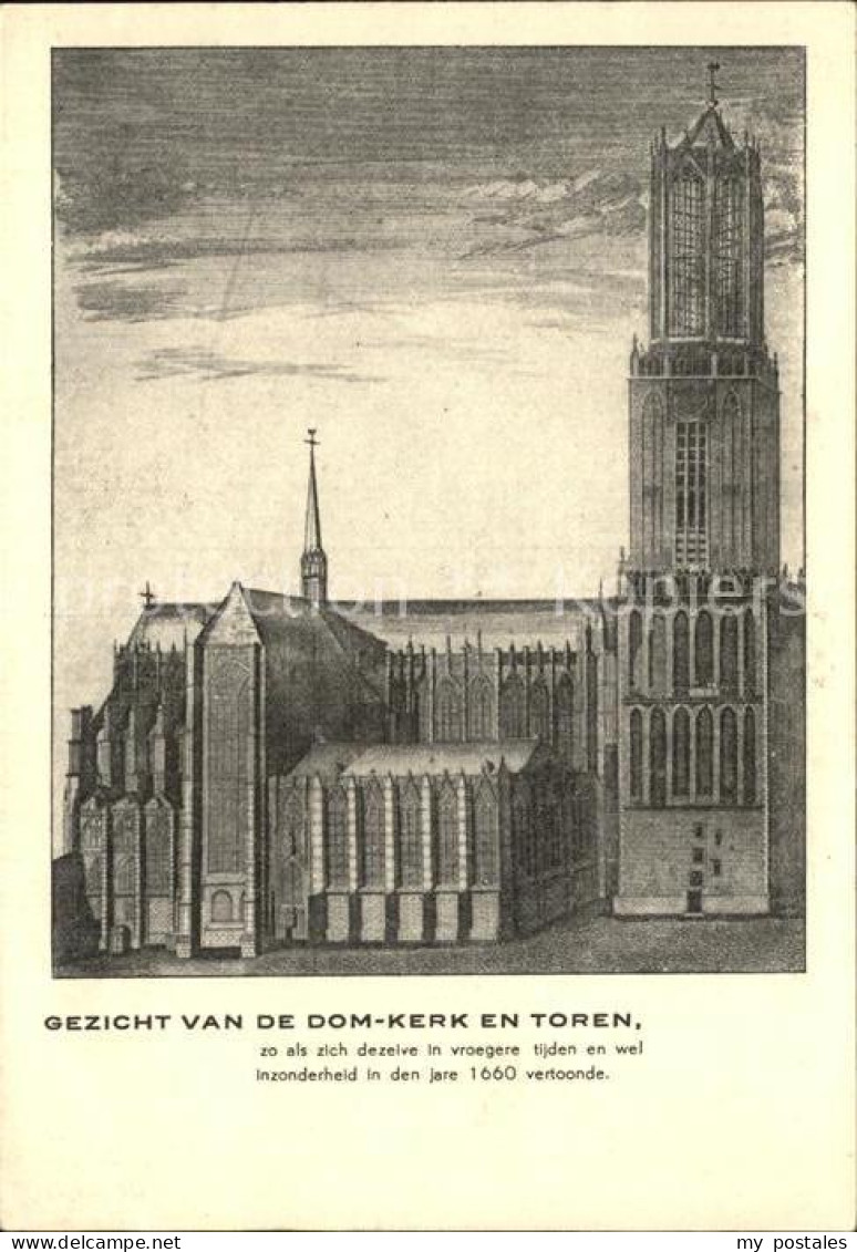 72491576 Toren Dom Kerk Domkirche Kuenstlerkarte Toren - Autres & Non Classés