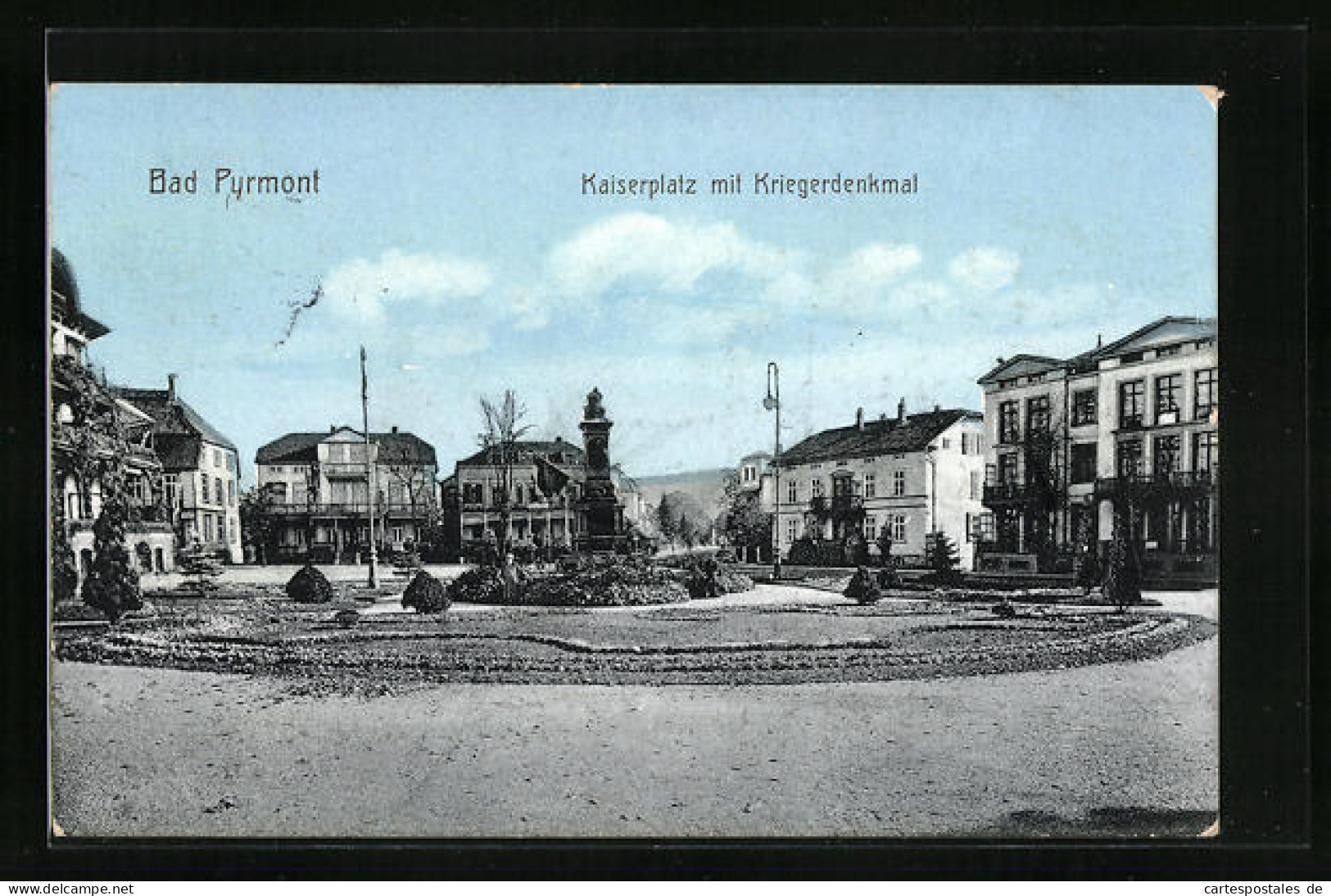 AK Bad Pyrmont, Kaiserplatz Mit Kriegerdenkmal  - Bad Pyrmont