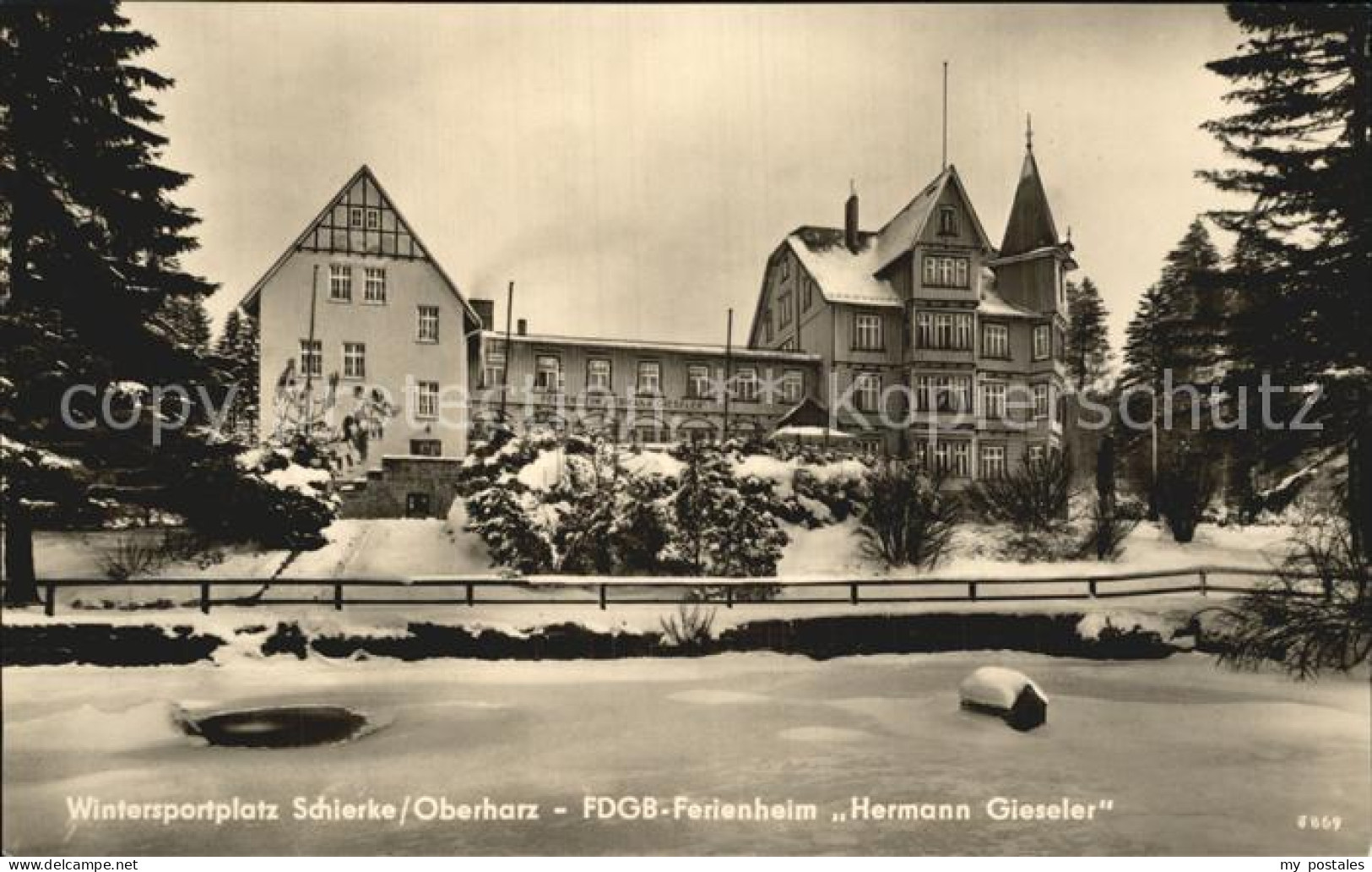 72490866 Schierke Harz FDGB Ferienheim Hermann Gieseler Wintersportplatz Schierk - Schierke