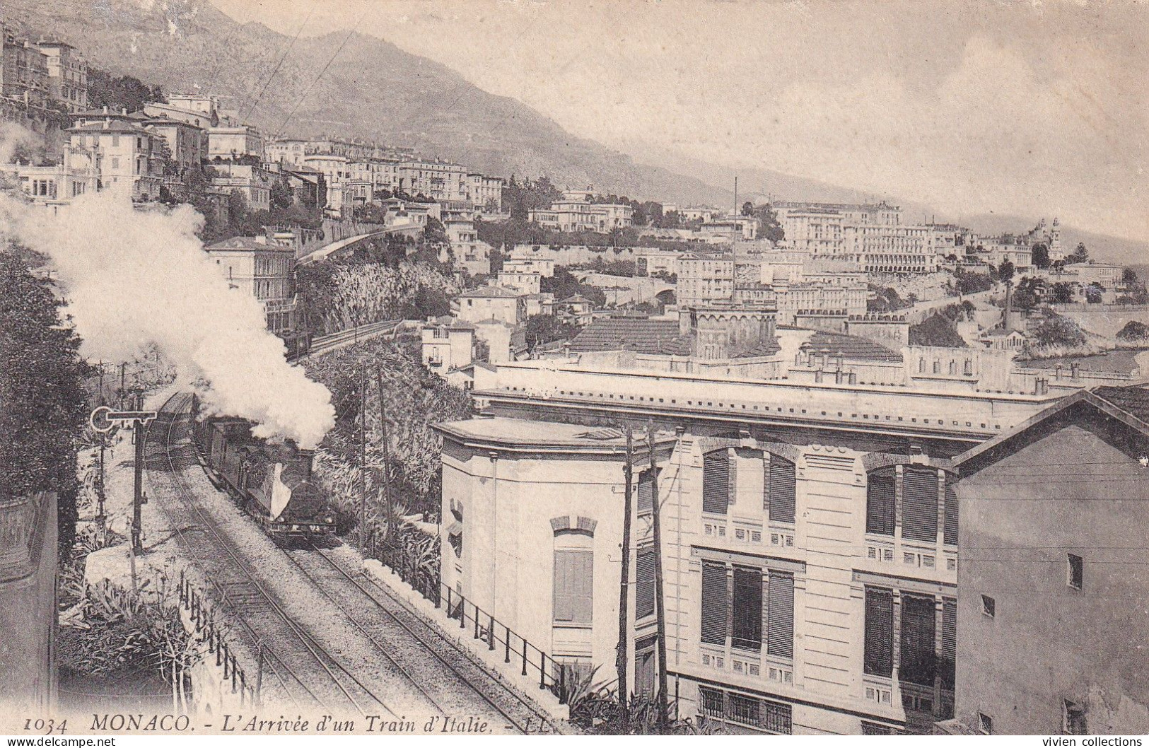 Monaco - Monte Carlo - L'arrivée Du Train D'Italie - édit. LL N° 1034 - Monte-Carlo