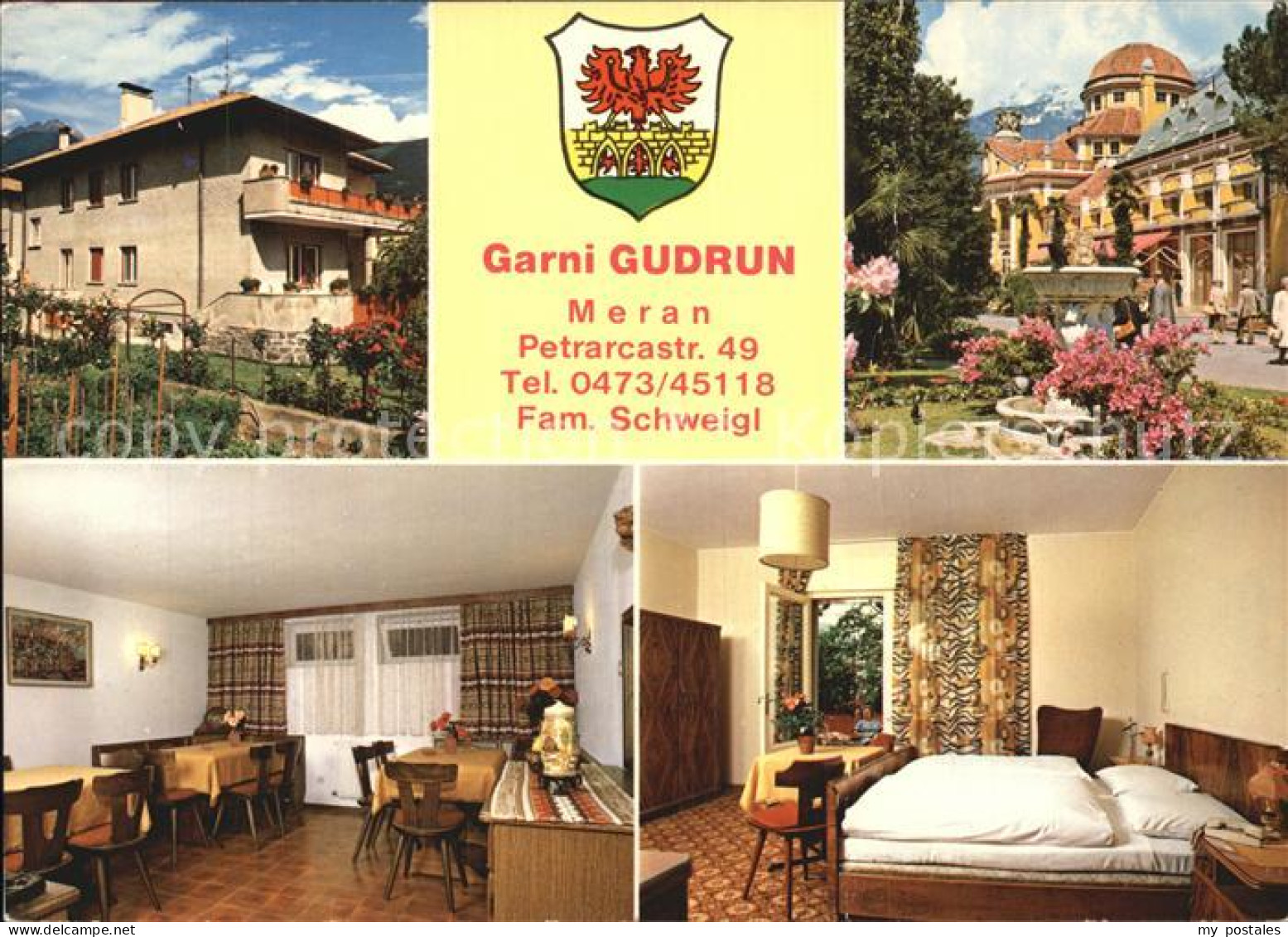 72490637 Meran Merano Hotel Garni Gudrun Gastraum Zimmer Firenze - Otros & Sin Clasificación