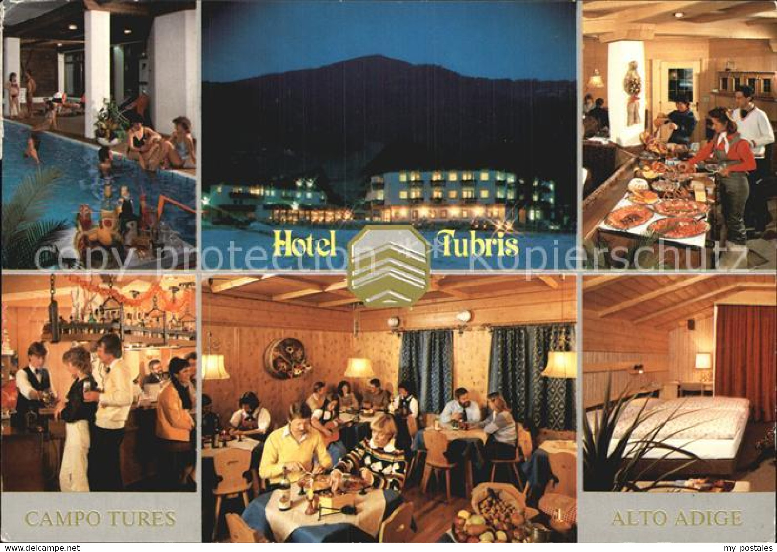 72490568 Val Pusteria Suedtirol Hotel Tubris Hallenbad Gastraum Bar Zimmer Buffe - Otros & Sin Clasificación