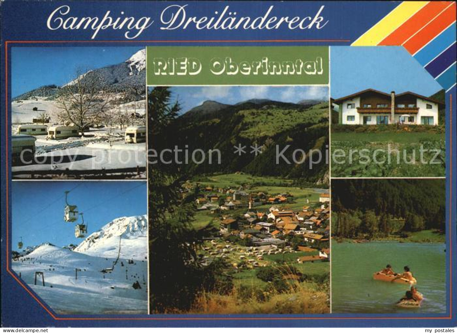 72490511 Ried Tirol Camping Dreilaendereck Gondelbahn Total Badesee Ried Tirol - Sonstige & Ohne Zuordnung