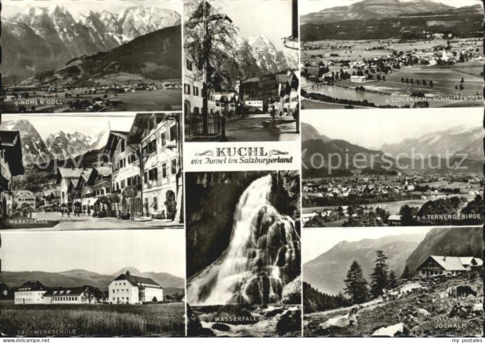 72490486 Kuchl Marktgasse Tennengebirge Jochalm Wasserfall Kuchl - Autres & Non Classés