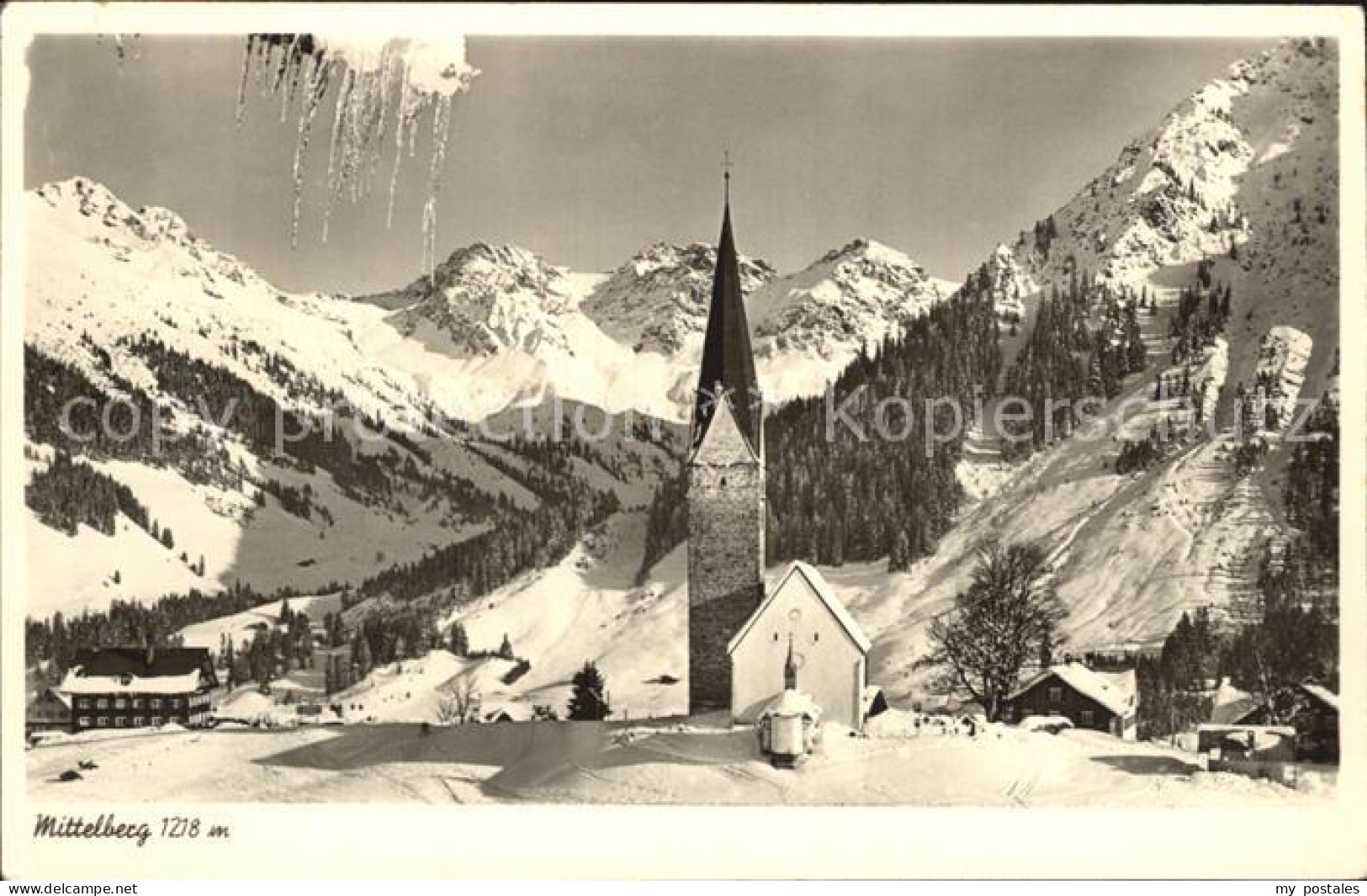 72490440 Mittelberg Kleinwalsertal Kirchenpartie Mittelberg - Altri & Non Classificati