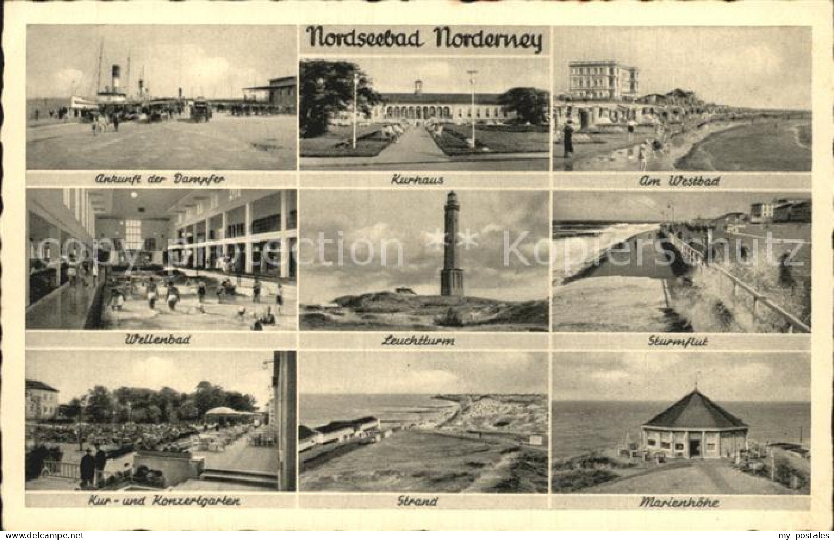 72489748 Norderney Nordseebad Kurhaus Westbad Leuchtturm Marienhoehe Norderney - Norderney