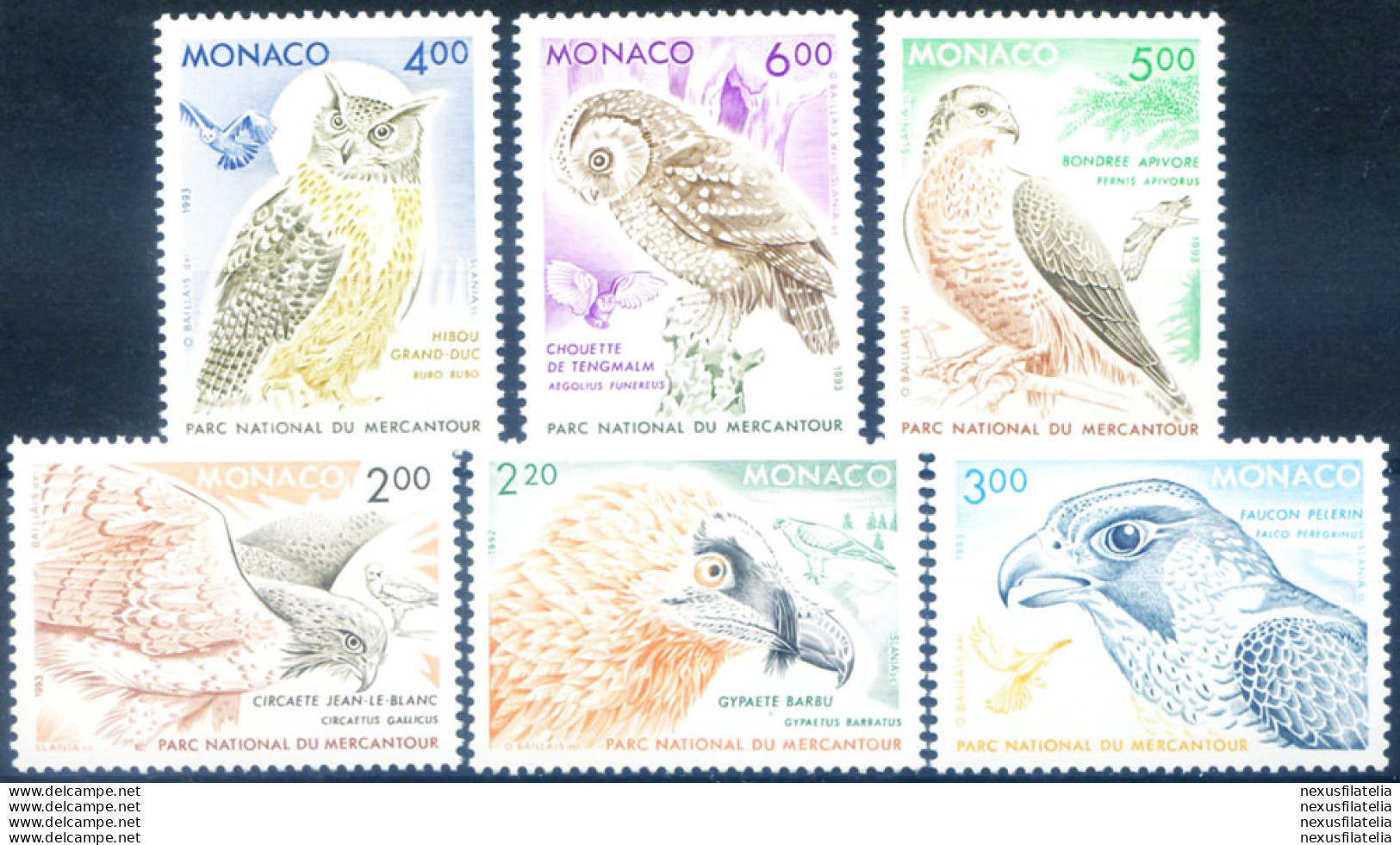 Fauna. Uccelli Rapaci 1992-1993. - Autres & Non Classés