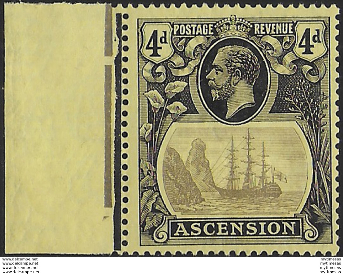 1924 Ascension 4d. Broken Mainmast 1v. MNH SG N. 15a - Altri & Non Classificati