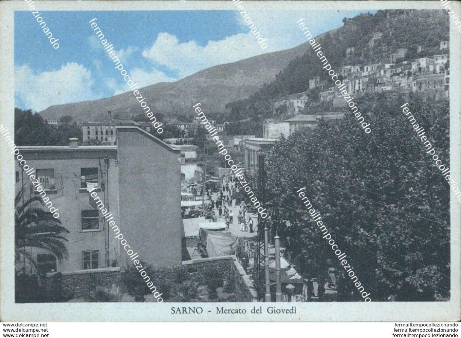 Be583 Cartolina Sarno Mercato Del Giovedi Provincia Di Salerno - Salerno