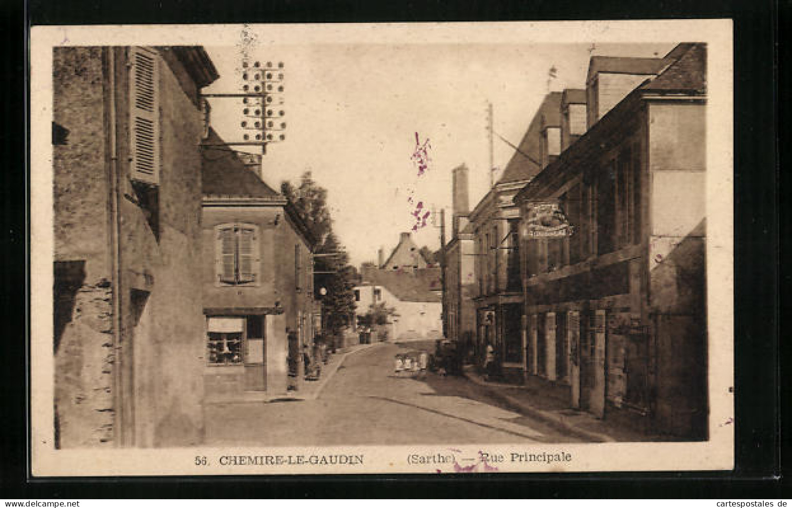 CPA Chiemire-Le-Gaudin, Rue Principale  - Autres & Non Classés