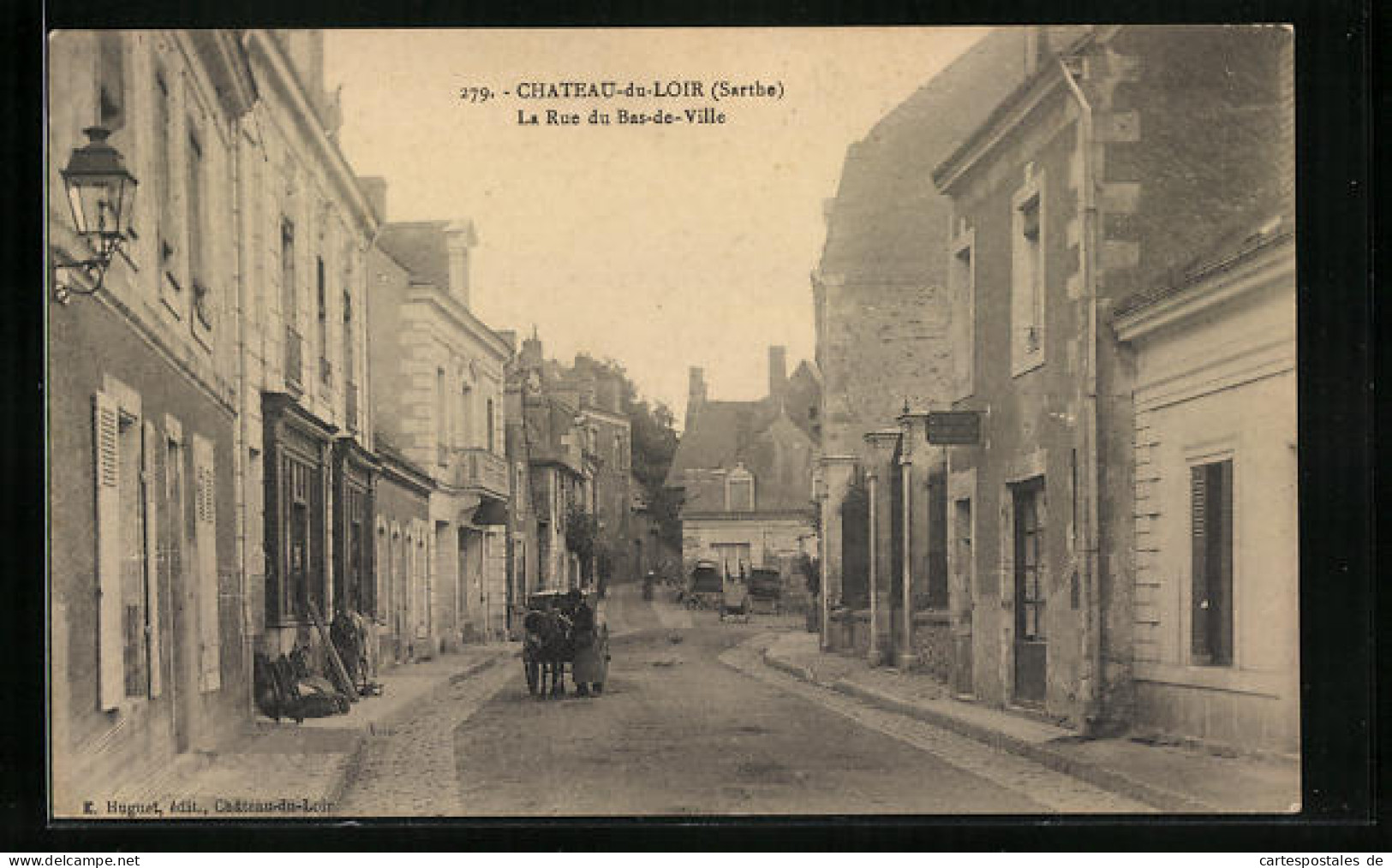 CPA Château-du-Loir, La Rue Du Bas-de-Ville  - Other & Unclassified