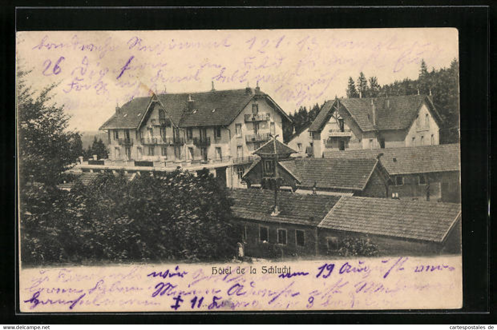 CPA Schlucht, Hotel  - Autres & Non Classés