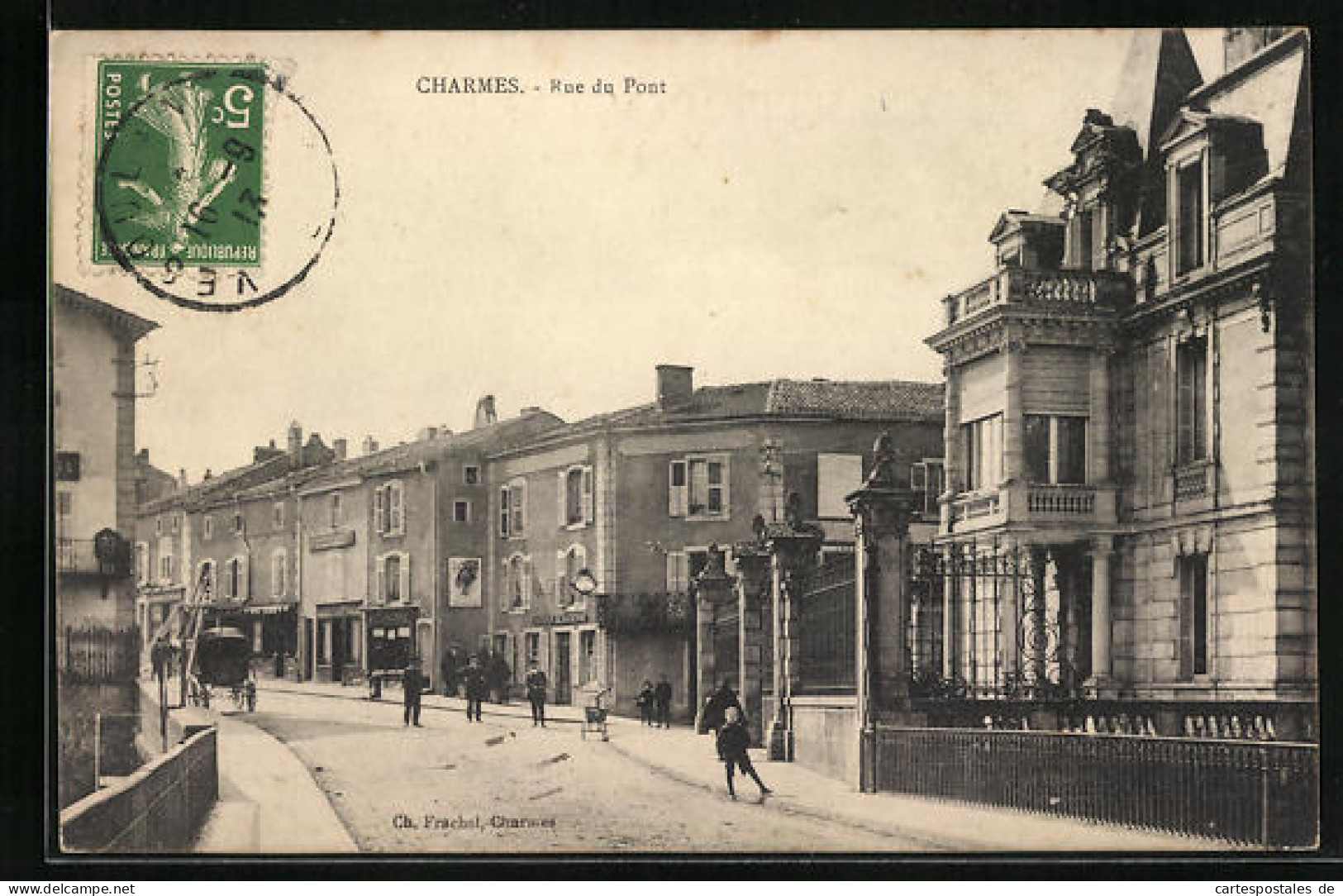 CPA Charmes, Rue Du Pont  - Charmes