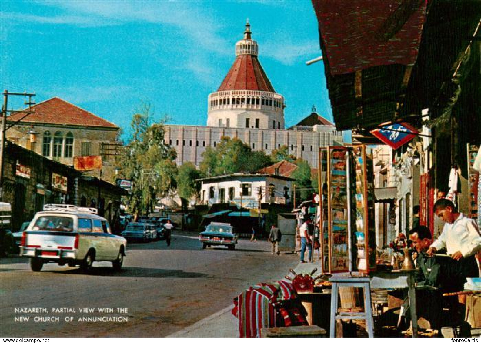 73918747 Nazareth  Israel Partial View With The New Church Of Annunciation - Israel